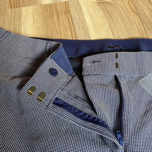 Lane Bryant The Allie Bootcut Pant Blue w/ tiny dot pattern Women’s Plus 22 NWT - Picture 10 of 12